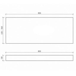 Plum&clay Emery Textured Black End Bath Panel (W)800mm (H)560mm - thumbnail 7