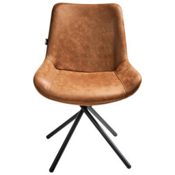 Beliani Set Of 2 Dining Chairs Hailey Faux Suede Golden Brown - thumbnail 4