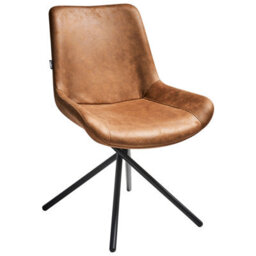 Beliani Set Of 2 Dining Chairs Hailey Faux Suede Golden Brown - thumbnail 6