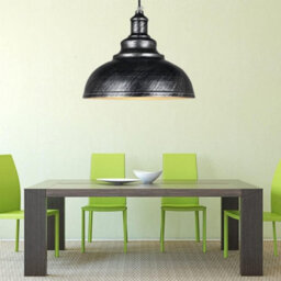 Retro Brushed Silver Ceiling Pendant Light Shade Easy Fit Lampshade For Living Room Or Hallway - thumbnail 4