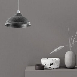 Retro Brushed Silver Ceiling Pendant Light Shade Easy Fit Lampshade For Living Room Or Hallway - thumbnail 5
