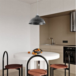 Retro Brushed Silver Ceiling Pendant Light Shade Easy Fit Lampshade For Living Room Or Hallway - thumbnail 2