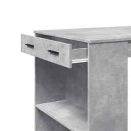 Berkfield Bar Table Concrete Grey 102X70X103.5 Cm Engineered Wood - thumbnail 8