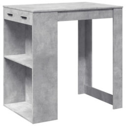 Berkfield Bar Table Concrete Grey 102X70X103.5 Cm Engineered Wood - thumbnail 2