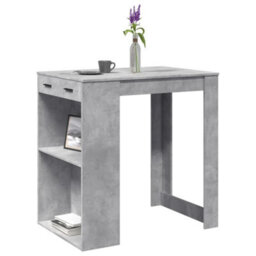 Berkfield Bar Table Concrete Grey 102X70X103.5 Cm Engineered Wood - thumbnail 1