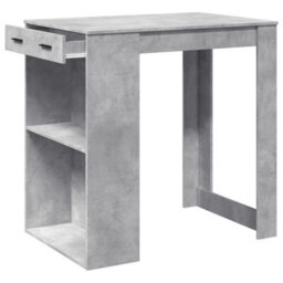 Berkfield Bar Table Concrete Grey 102X70X103.5 Cm Engineered Wood - thumbnail 4