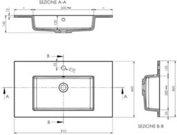 Affine 800mm Bathroom Cloakroom Vanity Unit Basin Sink Wall Hung Black Fluted Unit - thumbnail 6