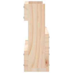 Vidaxl Wall-Mounted Shoe Racks 2 Pcs 59X9X23 Cm Solid Wood Pine - thumbnail 6