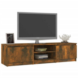 Vidaxl Tv Cabinet Smoked Oak 140X40X35.5 Cm Engineered Wood - thumbnail 6