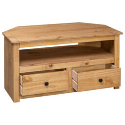 Vidaxl Corner Tv Cabinet 93X49X49 Cm Solid Pine Panama Range - thumbnail 6