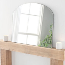 Yearn Minimal Plain Mantle Mirror Silver 91(W) X 69Cm(H) - thumbnail 1