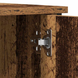Berkfield Durable Tv Cabinet Old Wood 100X40X50 Cm Engineered Wood And Steel - thumbnail 9
