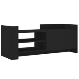 Berkfield Durable Tv Cabinet Black 100X35X40 Cm Engineered Wood - thumbnail 1