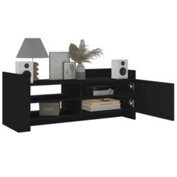 Berkfield Durable Tv Cabinet Black 100X35X40 Cm Engineered Wood - thumbnail 3