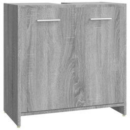 Vidaxl 4 Piece Bathroom Furniture Set Grey Sonoma Engineered Wood - thumbnail 7