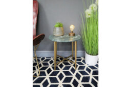 Contemporary Marble Top Sage Coffee Table - thumbnail 6