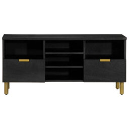 Berkfield Tv Cabinet Black 100X33X46 Cm Engineered Wood - thumbnail 3