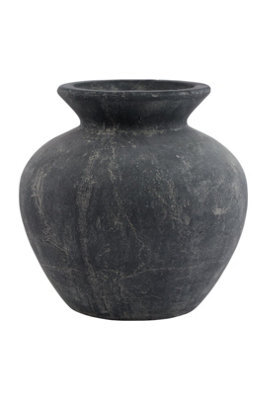 Amalfi Grey Vase, Modern Decorative Flower Container - image 1