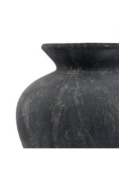 Amalfi Grey Vase, Modern Decorative Flower Container - thumbnail 3