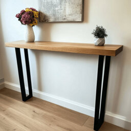 Ashford Blake Solid Oak Console Entrance Table - U Legs - thumbnail 2