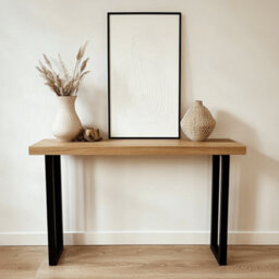 Ashford Blake Solid Oak Console Entrance Table - U Legs - thumbnail 1