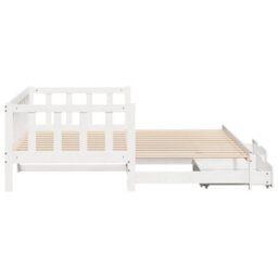Berkfield Daybed With Trundle And Drawers Without Mattress White 90X190 Cm Single - thumbnail 7