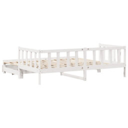 Berkfield Daybed With Trundle And Drawers Without Mattress White 90X190 Cm Single - thumbnail 8