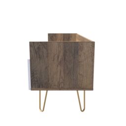 Linear Ready Assembled White Oak Effect Media Unit With 2 Drawers, (H)128Cm X (W)51.5Cm X (D)39.5Cm - thumbnail 5