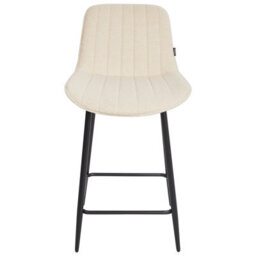 Beliani Set Of 2 Bar Chairs Dubrovnik Boucle Light Beige - thumbnail 6