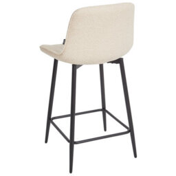 Beliani Set Of 2 Bar Chairs Dubrovnik Boucle Light Beige - thumbnail 7