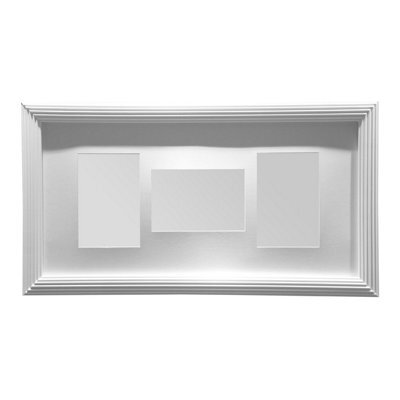 Orsina White 3 Photo Multi Photo Frame,wall-Mounted Picture Holder,versatile Glass Protected Poster Frame For Decor - image 1