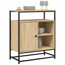 Berkfield Classic Sideboard Sonoma Oak 69X35X80 Cm Engineered Wood - thumbnail 3