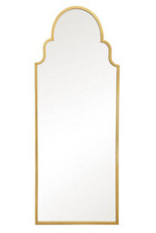 Mirroroutlet The Arcus Gold Arched Leaner Wall Garden Mirror 180X 70Cm - thumbnail 2