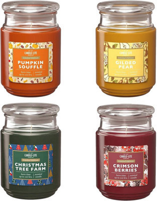 Candle-Lite 4Pc Scented Candle Assortment - 4 X 510G Large Jars - image 1