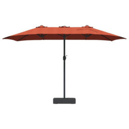 Berkfield Garden Parasol Terracotta 385 X 209 X 244 Cm Fabric - thumbnail 4