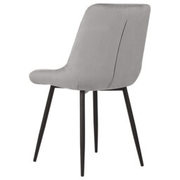 Beliani Set Of 2 Dining Chairs Melrose Velvet Light Grey - thumbnail 6
