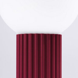 Luminosa Lighting Luminosa Halo Globe Table Lamp Burgundy 1X G9 - thumbnail 3