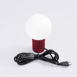 Luminosa Lighting Luminosa Halo Globe Table Lamp Burgundy 1X G9 - thumbnail 4