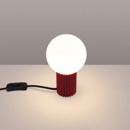 Luminosa Lighting Luminosa Halo Globe Table Lamp Burgundy 1X G9 - thumbnail 2