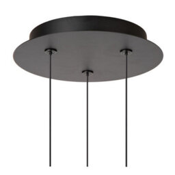 Lucide Kligande - Pendant Light - 25 Cm - Led Dim. - 3X8W 2700K - Black - thumbnail 5