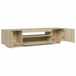 Vidaxl Tv Cabinet With Led Lights Sonoma Oak 160X35X40 Cm - thumbnail 9