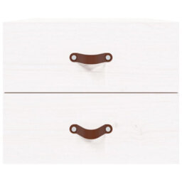 Berkfield Elegant Wall-Mounted Bedside Cabinets 2 Pcs White 50X36X40 Cm - thumbnail 6
