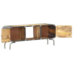 Vidaxl Tv Cabinet 110X30X42 Cm Solid Wood Mango - thumbnail 4