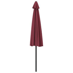 Berkfield Balcony Parasol With Aluminium Pole Bordeaux Red 300X150X253 Cm Half - thumbnail 5