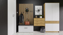 Parma Shoe Cabinet White At An Attractive Price - thumbnail 4