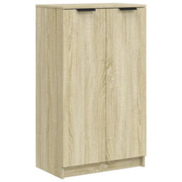 Berkfield Sturdy Shoe Cabinet Sonoma Oak 59X35X100 Cm Engineered Wood - thumbnail 1
