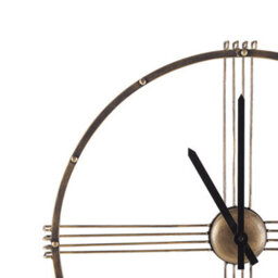 Wyld And Coco Aurora Gold Iron Frame Wall Clock 64 Cm Minimalist No Numerals - thumbnail 3
