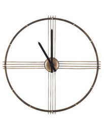 Wyld And Coco Aurora Gold Iron Frame Wall Clock 64 Cm Minimalist No Numerals - thumbnail 1