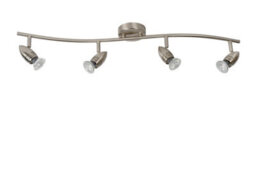 Lucide Caro-Led Modern Ceiling Spotlight Bar - Led - Gu10 - 4X5W 2700K - Satin Chrome - thumbnail 3