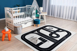 RugsX Carpet Fun Track For Children, Street, Town Cream 180X270 Cm - thumbnail 4